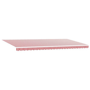 Tenda Retrattile Rosso e bianco 600 ×300 cm Tessuto 3331610