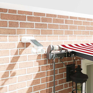 Tenda Retrattile con Rosso e bianco 600 × 300 cm Tessuto 3331612