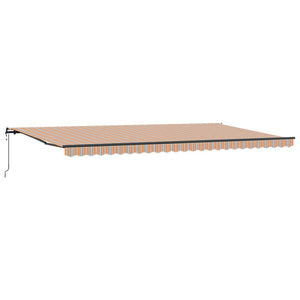 Tenda retrattile automatica a strisce multicolori  600x300 cm 3331619