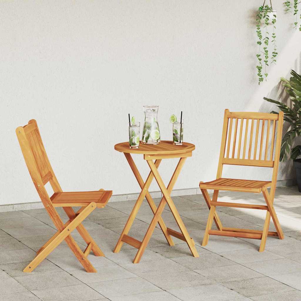 Set Bistro da Giardino 3 pcs Marrone legno massello di acacia 42000947
