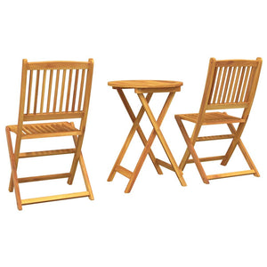 Set Bistro da Giardino 3 pcs Marrone legno massello di acacia 42000947