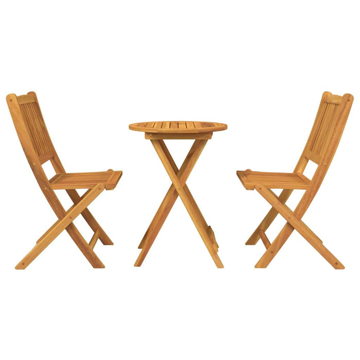 Set Bistro da Giardino 3 pcs Marrone legno massello di acacia 42000947