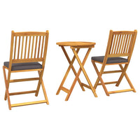 Set Bistro da Giardino 3 pcs Marrone legno massello di acacia 42000949
