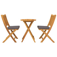 Set Bistro da Giardino 3 pcs Marrone legno massello di acacia 42000949