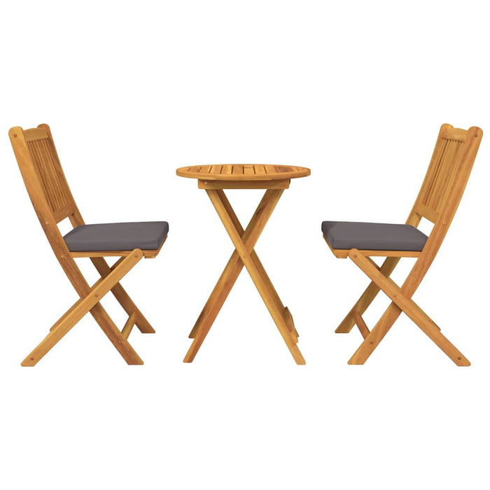 Set Bistro da Giardino 3 pcs Marrone legno massello di acacia 42000949