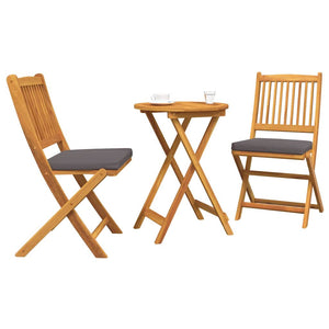 Set Bistro da Giardino 3 pcs Marrone legno massello di acacia 42000949