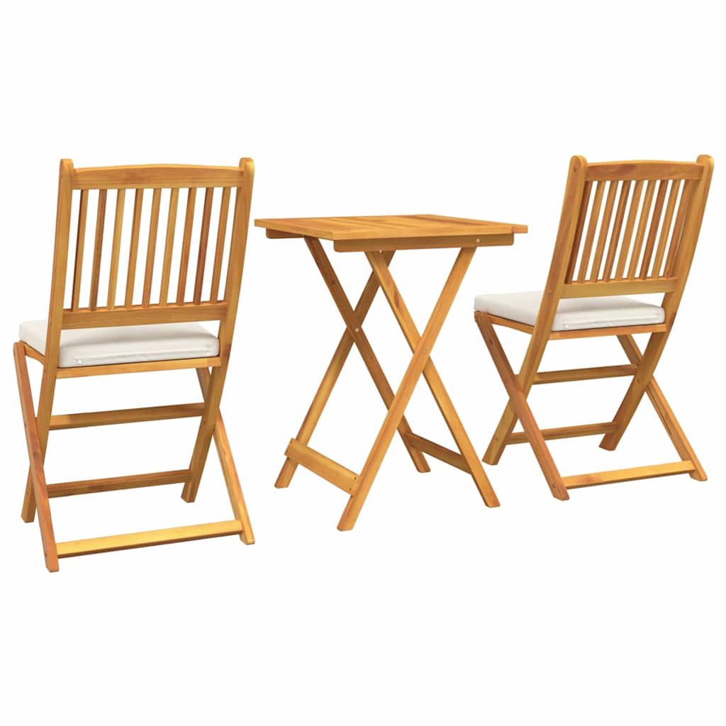 Set Bistro da Giardino 3 pcs Marrone legno massello di acacia 42000951