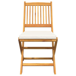 Sedia pieghevole con cuscino 2 pcs Bianco 49 x 57.5 x 92cm 42000955