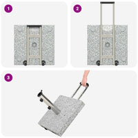 Base per ombrellone Grigio 41 x 41 x 37 cm Granito 42002808