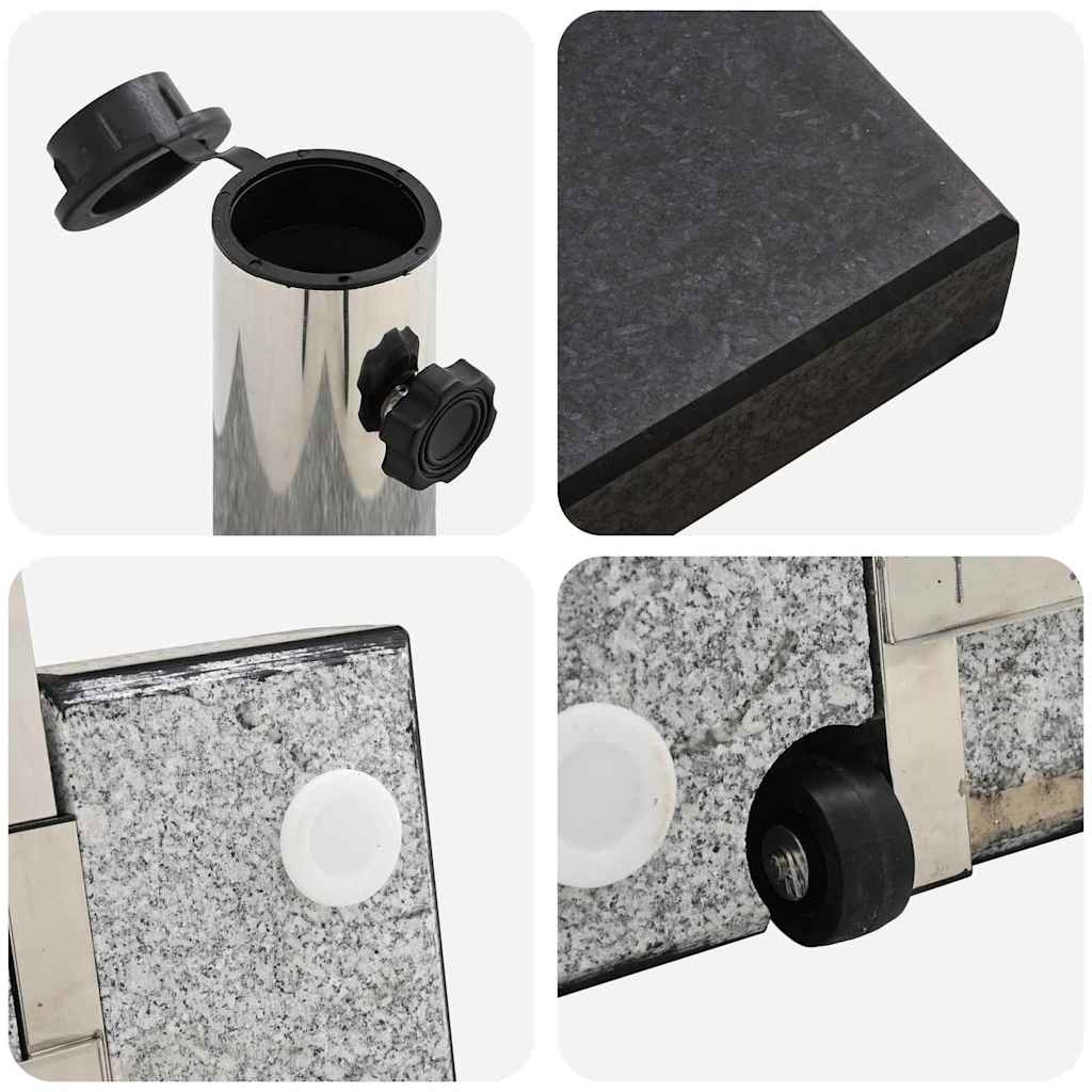 Base per ombrellone Nero 41 x 41 x 37 cm Granito 42002809