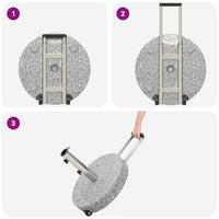 Base per ombrellone Grigio 45 x 45 x 37.5 cm Granito 42002810