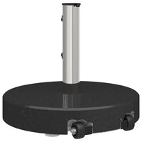 Base per ombrellone a ruote  con maniglia, in granito nero rotonda da 29 kg 42002811
