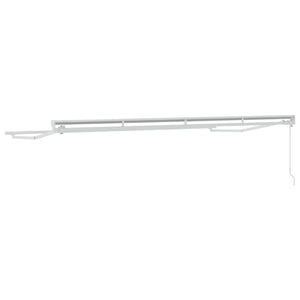 Tenda Manuale Bianco 4 x 2 m Alluminio, Tessuto 42002525