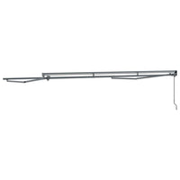 Tenda da Sole Manuale Antracite 4 × 3 m Alluminio & Poliestere 42002528