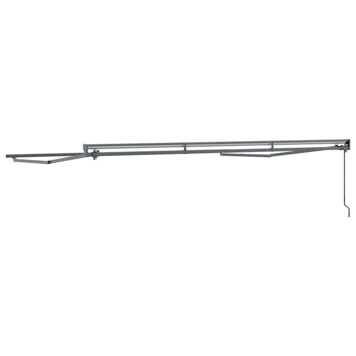 Tenda da Sole Manuale Antracite 4 × 3 m Alluminio & Poliestere 42002528