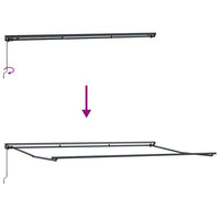 Tenda Manuale Antracite 5 x 3 m 42002530