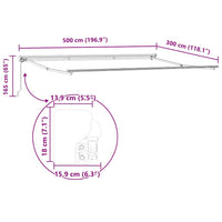 Tenda Manuale Antracite 5 x 3 m 42002530