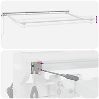 Tendalino Elettrico Bianco 3.5 x 2 m Alluminio 42002533