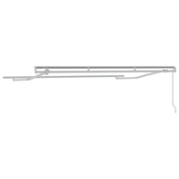 Struttura per Tenda da Sole Manuale Retrattile 3,5 x 2 m in Metallo 42002542