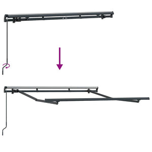 Struttura della tenda Antracite 2.5 x 2 m Metallo 42002544