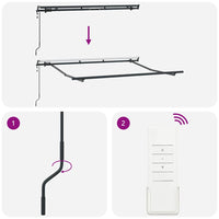 Telaio della Tenda Elettrica  Retrattile 3 x 2 m in Metallo 42002553