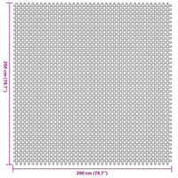 Tappeto per Tenda Antracite 2x2 m 42002773