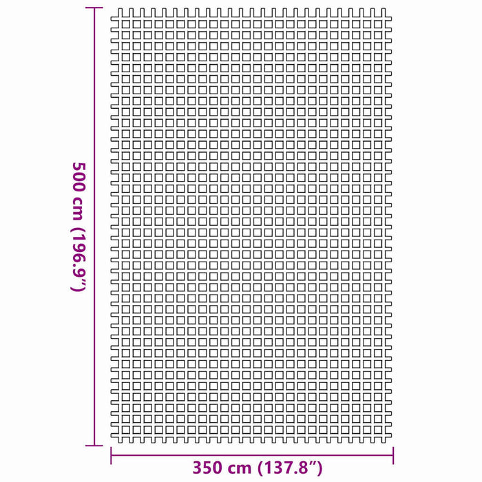 Tappeto da Tenda Antracite 500 × 350 cm Poliestere 42002777