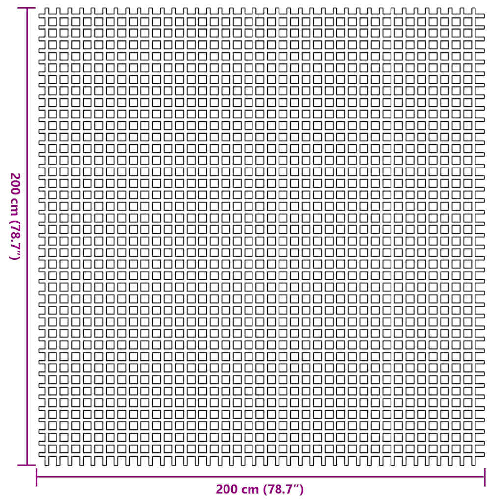 Tappeto da Tenda Blu 200 x 200 cm Poliestere 42002780
