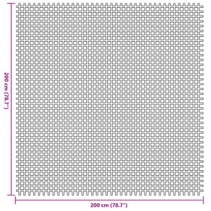 Tappeto da Tenda Blu 200 x 200 cm Poliestere 42002780