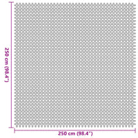 Tappeto da Tenda Blu 250 x 250 cm Poliestere 42002782