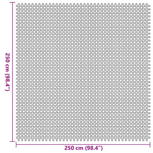 Tappeto da Tenda Blu 250 x 250 cm Poliestere 42002782