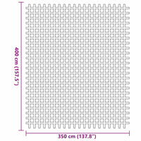 Tappeto da Tenda Blu 400 × 350 cm Poliestere 42002783