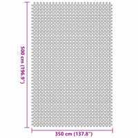 Tappeto da Tenda Verde 500 × 350 cm Poliestere 42002791