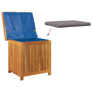 vidaXL Scatola Cuscini da Esterno 60x50x61 cm Legno Massello Acacia