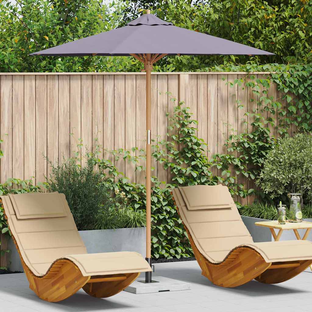 Ombrello da giardino Grigio scuro 217 x 217 x 230 cm Bambù 4108086