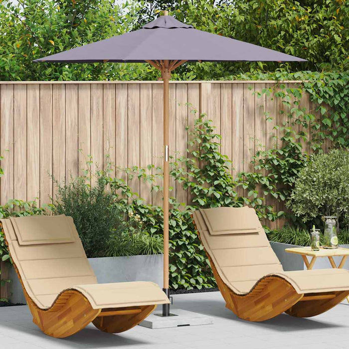 Ombrello da giardino Grigio scuro 217 x 217 x 230 cm Bambù 4108086