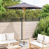 Ombrello da giardino Grigio scuro 240 x 240 x 260 cm Bambù 4108087