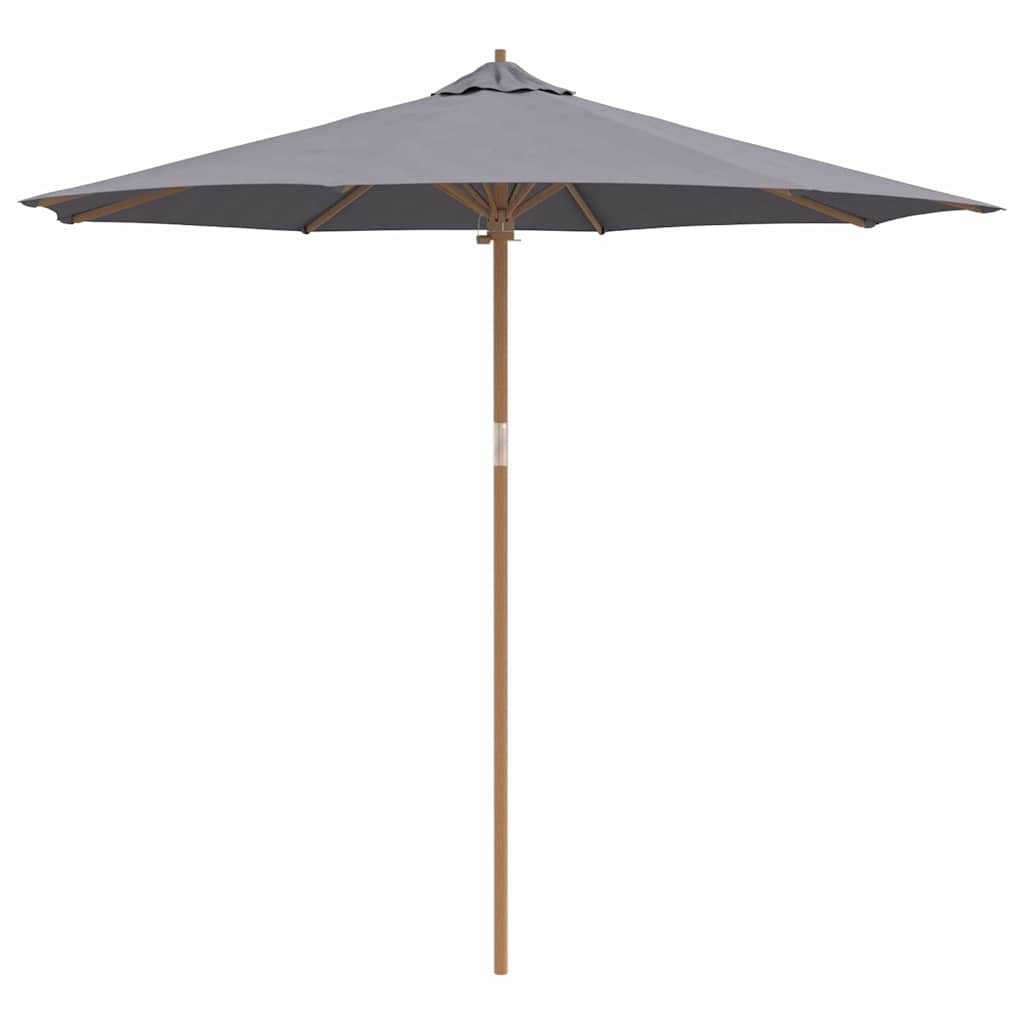 Ombrello da giardino Grigio scuro 270 x 270 x 260 cm Bambù 4108088