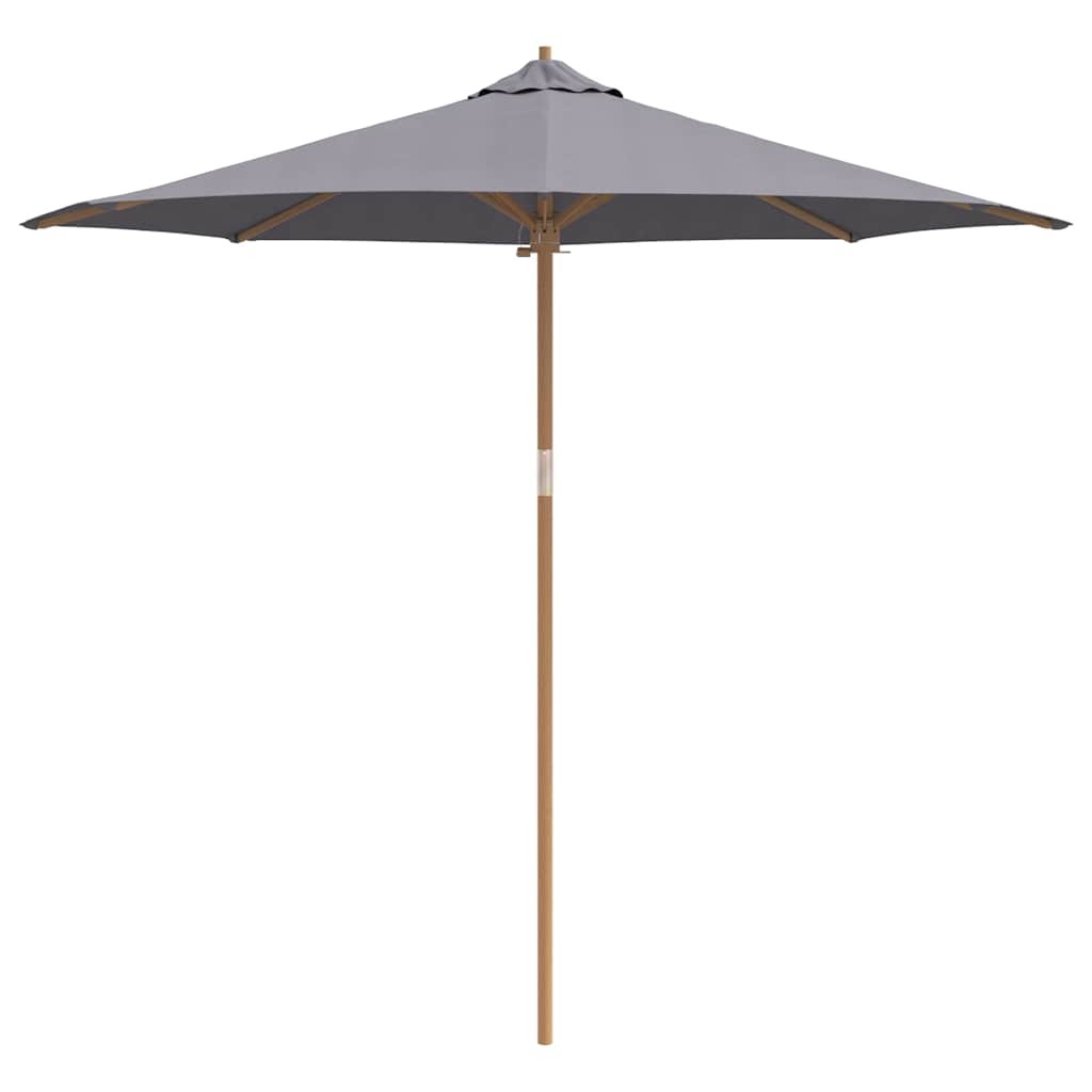 Ombrello da giardino Grigio scuro 270 x 270 x 260 cm Bambù 4108088