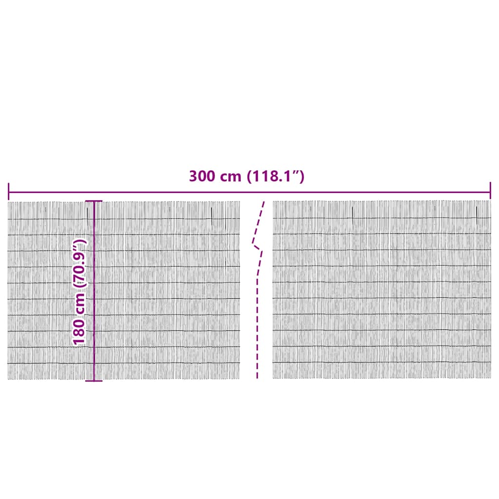 Recinto di Giunco Marrone 300 x 180 cm Giunco 42001761