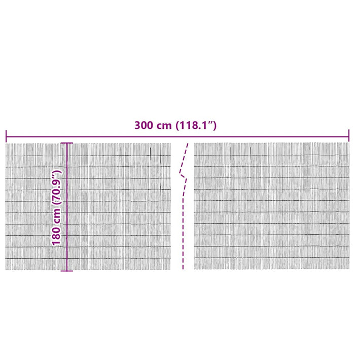 Recinto di Giunco Marrone 300 x 180 cm Giunco 42001761
