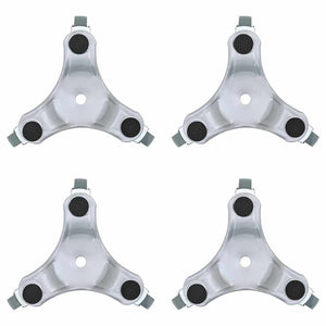 Ruote per mobili 4 pz 16x14,5x5,5 cm Acciaio 180 kg