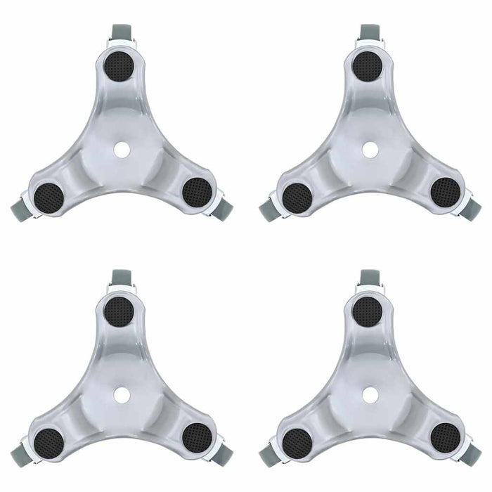 Ruote per mobili 4 pz 16x14,5x5,5 cm Acciaio 180 kg