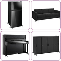 Ruote per mobili 4 pz 16x14,5x5,5 cm Acciaio 180 kg