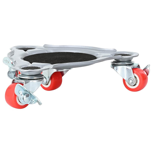 Ruote per mobili 4 pz con sollevatore 14,5x13,5x4 cm Acciaio 400 kg