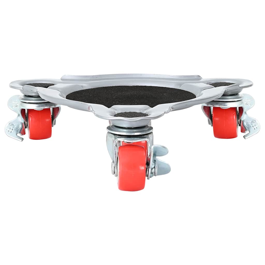 Ruote per mobili 4 pz con sollevatore 14,5x13,5x4 cm Acciaio 400 kg