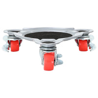 Ruote per mobili 4 pz con sollevatore 14,5x13,5x4 cm Acciaio 400 kg 42002557