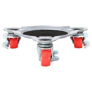 Ruote per mobili 4 pz con sollevatore 14,5x13,5x4 cm Acciaio 400 kg 42002557