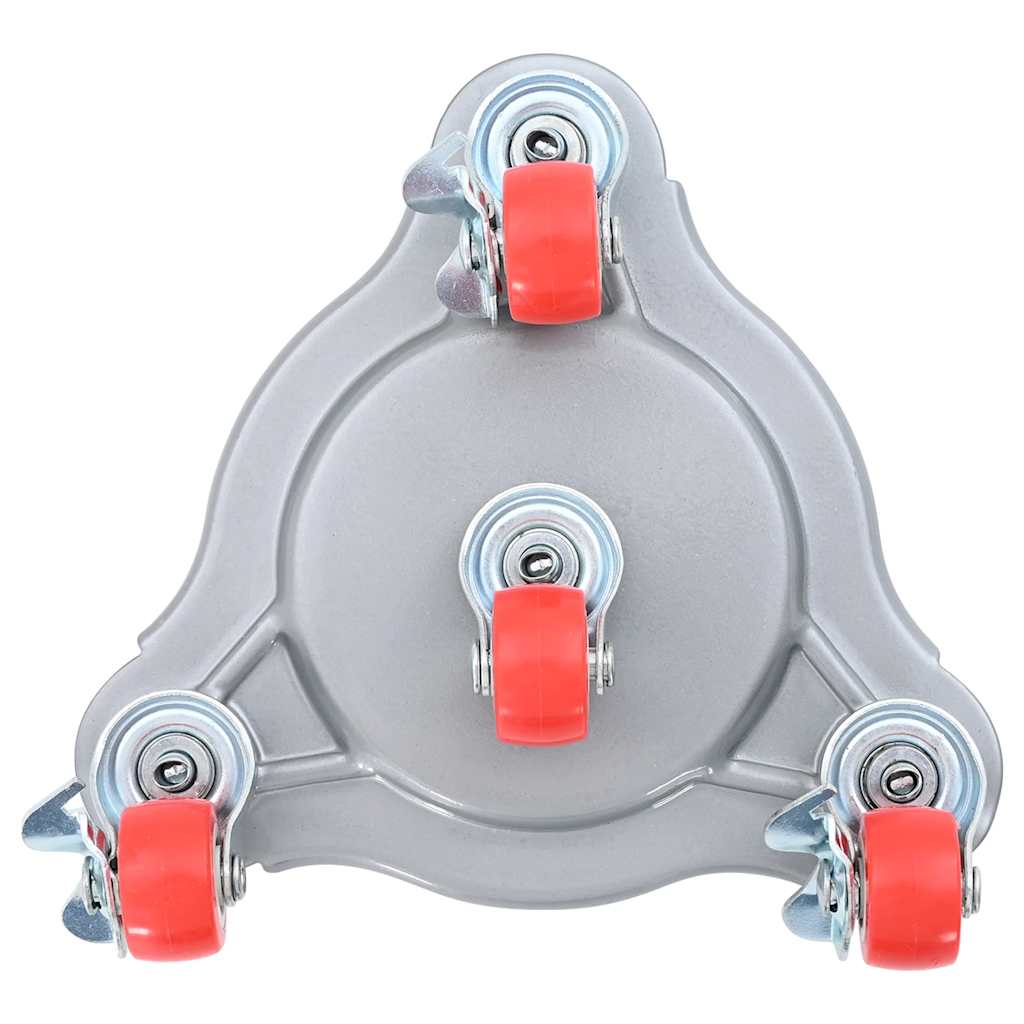 Ruote per mobili 4 pz con sollevatore 14,5x13,5x4 cm Acciaio 400 kg