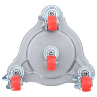 Ruote per mobili 4 pz con sollevatore 14,5x13,5x4 cm Acciaio 400 kg